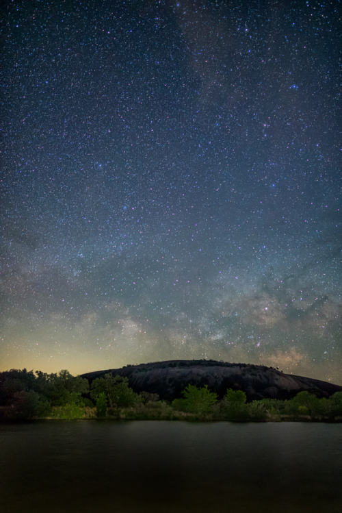 Galactic Center Over Enchanted Rock