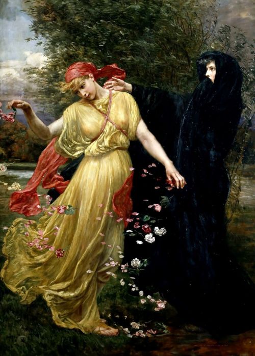 Valentine Cameron Prinsep (1838–1904) - At the First Touch of Winter, Summer Fades Away