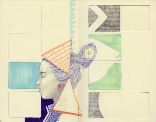 fatma-sketchbooking:  The fish head. 