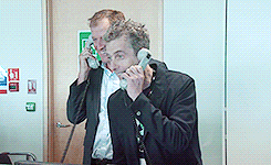derekjacobi:  Peter Capaldi and Alastair Campbell at the BGC Partners charity day - 11 September 201