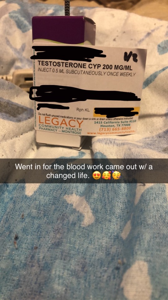 So today was the day my life changed for the better. I went n met with a doctor about starting my hormone therapy I signed a shit load of paperwork and after answering questions out the ass I got a surprise. I TOOK MY FIRST OFFICIAL SHOT OF T TODAY. THIS