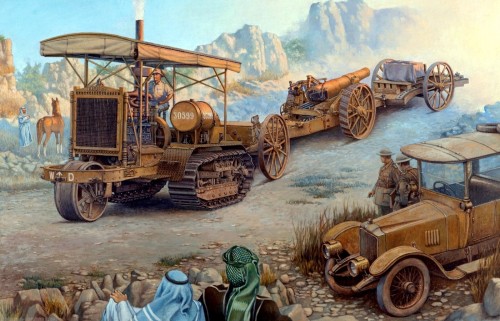 1917 Holt 75 Artillery tractor with BL 8-inch howitzer - Valery Grigorenko - Roden models