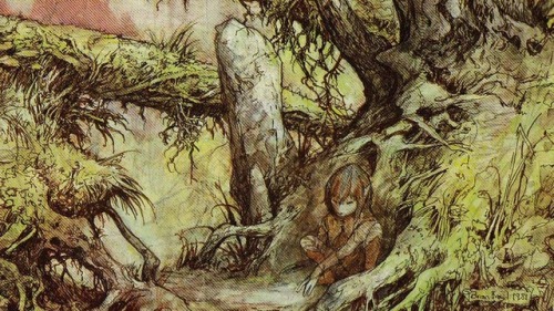 Brian Froud concept art for The Dark Crystal (1982).