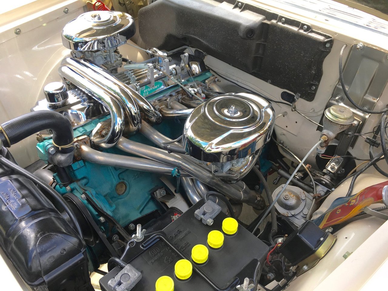 jacdurac:   1960 Plymouth Suburban Sport … 225 slant 6 2brl carb