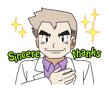 Pokémon LINE Stickers  Pack “Pokémon The Oaks” / ポケモン オーキドスタンプ