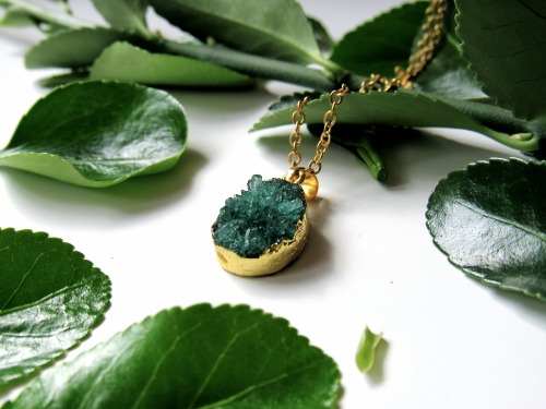 kloica:  18k Gold Dipped Crystal Necklaces from Kloica Accessories 