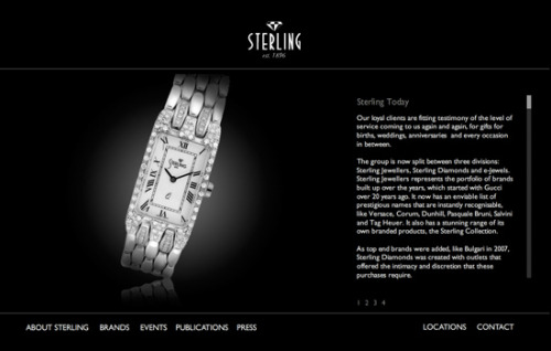 Sterling Jewellers.
Concept + Design.
Corporate Website