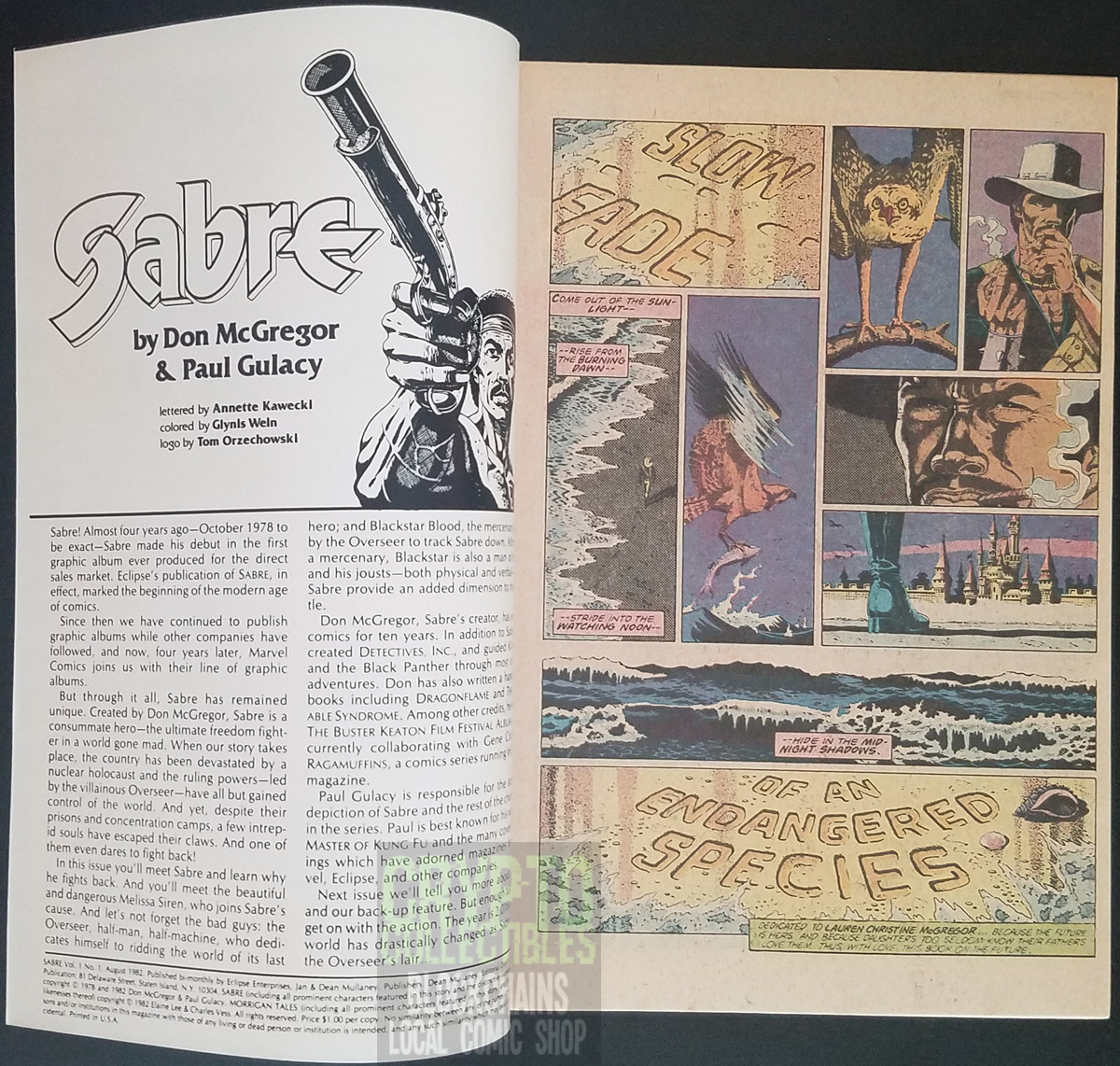 Sabre #1 & 11 (1982-1984) by Eclipse Comics 1... - crypto ...