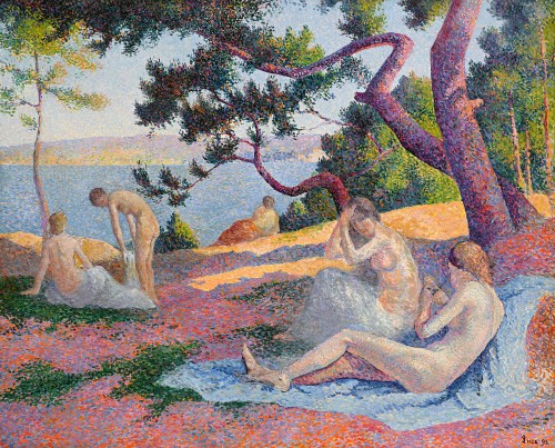 Maximilien Luce (French, 1858-1941), Baigneuses à Saint-Tropez, 1892. Oil on canvas, 129