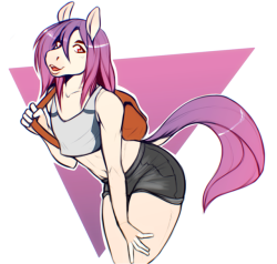 zkelle:A really pink horse for an anon from /trash/   Poggers a cuite horse :o