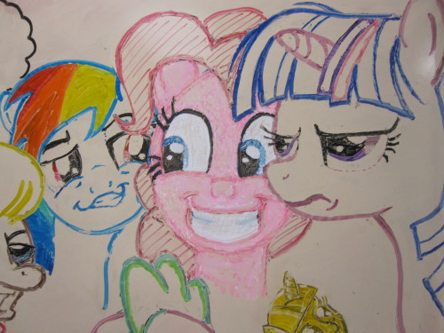 Pinkie Pie episodes are always great. Also, pink is a really hard color to get on a whiteboard.