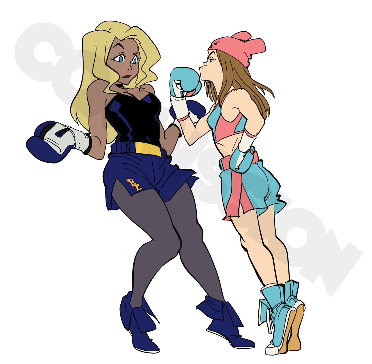 liefeldianabomination:  Flat Color Sketch Commission Set :Super Heroines  Black Canary/Molly