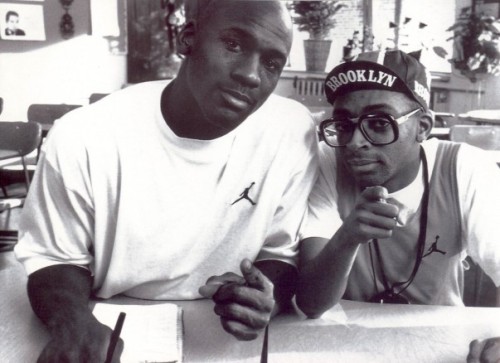 Michael Jordan and Spike Lee