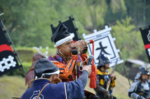 越前朝倉戦国まつり2019火縄銃砲演(大垣城鉄砲隊・愛知古銃研究会)