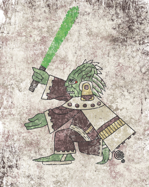 thehauntedrocket:Aztec Star Wars by Jorge porn pictures