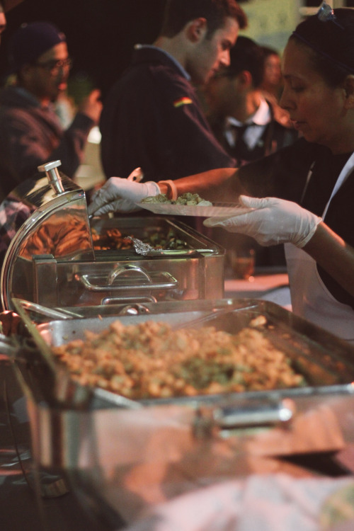 food at the Stanley Kubrick college night exhibit. tacos! 