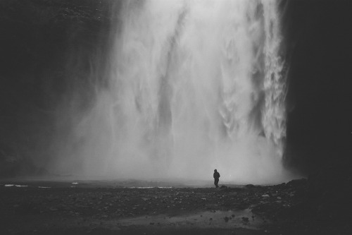 Tourist, Skogafoss, IcelandRicoh GR-1 | 35mm | Kodak T-Max | 100ASABy Tom Le Ruez