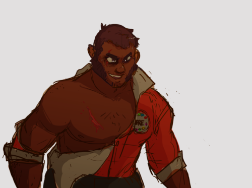 tornait:  magnus pulls a kirk and rips his shirt every fight i posted this on my twitter yesterday but i just fixed his skin shade and added a black eye so heres new and improved 
