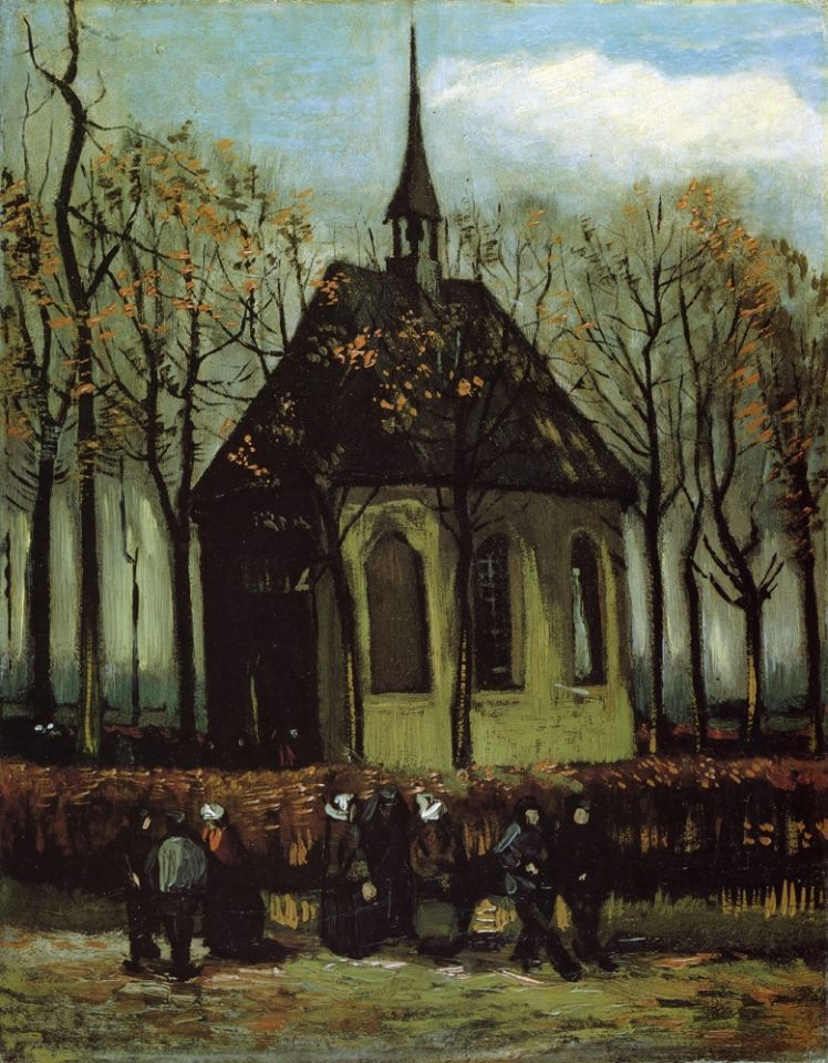 Vincent van Gogh - Cappella a Nuenen, 1884
(olio su tela - Museo Van Gogh, Amsterdam)