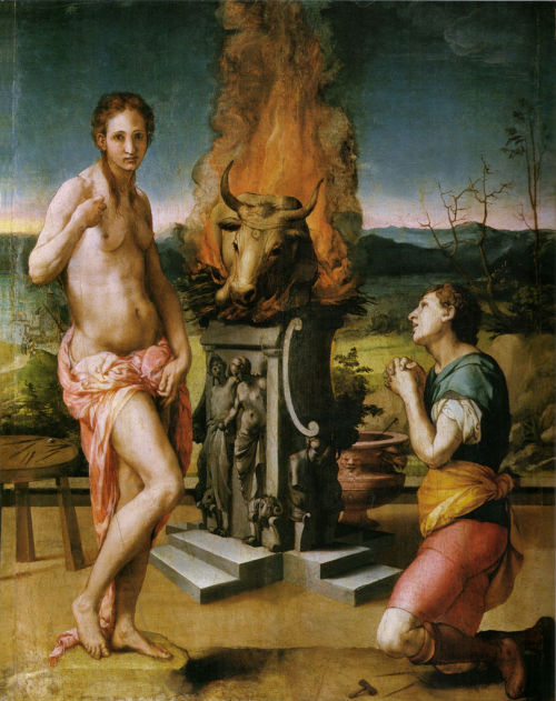 lionofchaeronea: Pygmalion and Galatea, Bronzino (Agnolo di Cosimo), 1529-30