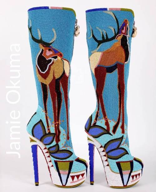 fyeahindigenousfashion: shoes, Jamie Okuma (Luiseño, Shoshone-Bannock)