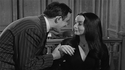 cosmic-noir: mortisia:  Morticia and Gomez Addams Their love is ICONIC!!!  Morticia: Don’t torture yourself, Gomez. That’s my job.    Their love is so special. 