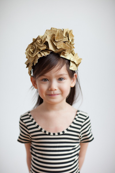 Paper Crown for Bella Child Magazine Photoshoot