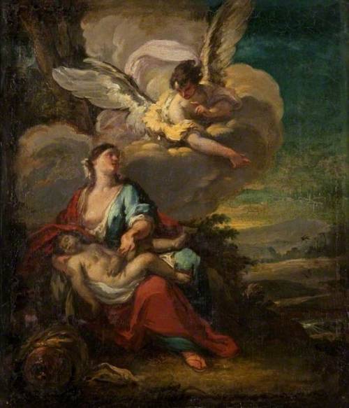 Hagar and the Angel, attributed to Gaspare Diziani, Glasgow Museums Resource Centre, Glasgow.
