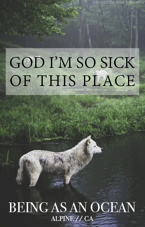 prisonofhope:  Being As An Ocean - This Loneliness Won’t Be The Death Of Me 