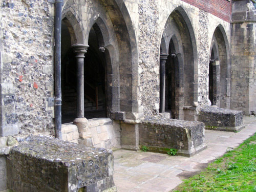 Cloister, Canterbury Cathedral, Kent, England, 2010.