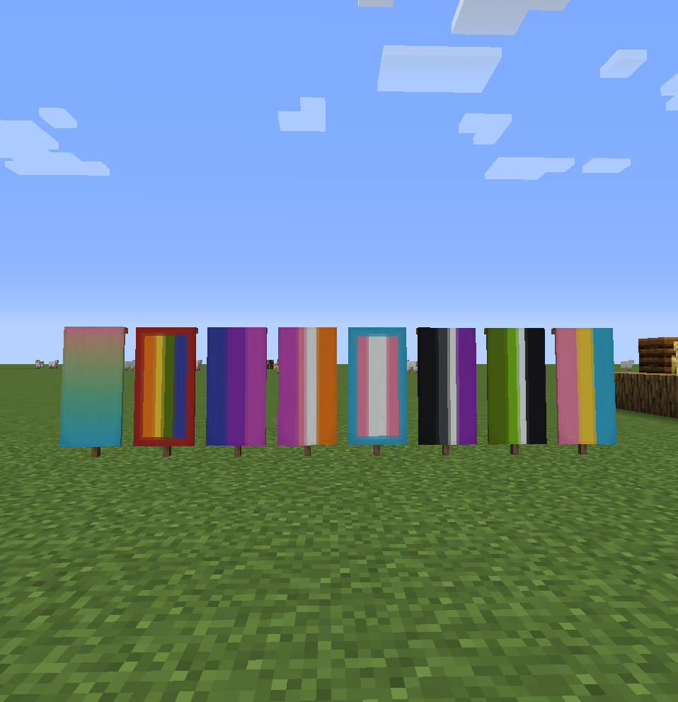 How To Make A Rainbow Flag In Minecraft Pe
