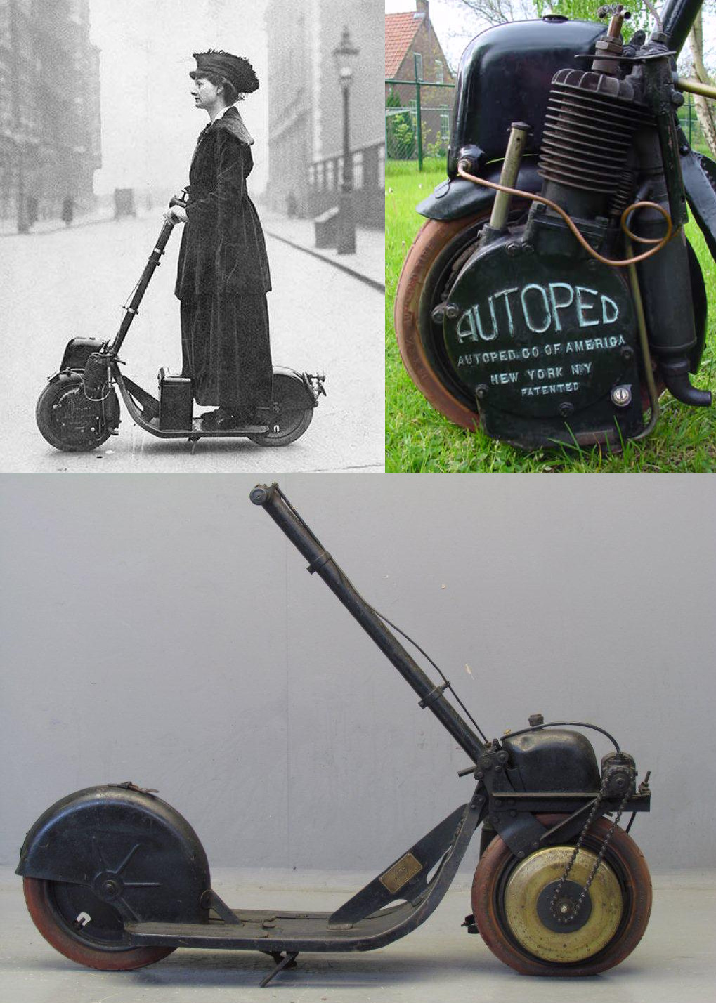 rogix:
“The Autoped was an early motor scooter or motorized scooter manufactured by the Autoped Company of Long Island City, New York from 1915 to 1921.
”