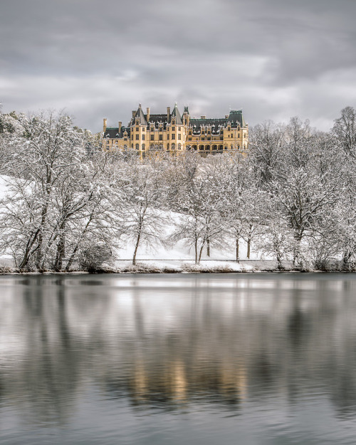Winter Reflections At The Biltmore Estate.