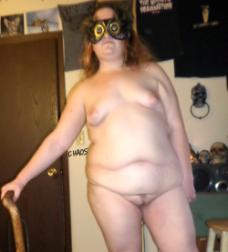 georgechaos:  Sexy nude masked amature bbw