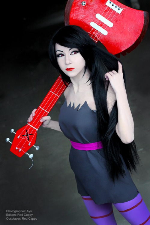 cosplayblog:  Sudden Photoset Marceline from Adventure Time     Cosplayer: Red CappyPhotographer: Ays     