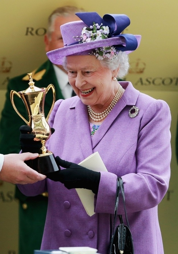  The Queen was VERY excited that her horse won The Royal Ascot’s Gold Cup.  