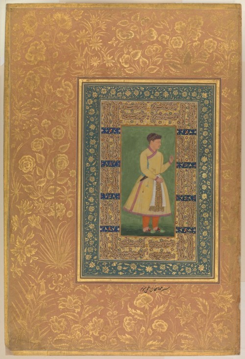 &ldquo;Portrait of Zamana Beg, Mahabat Khan&rdquo;, Folio from the Shah Jahan Album by Manoh