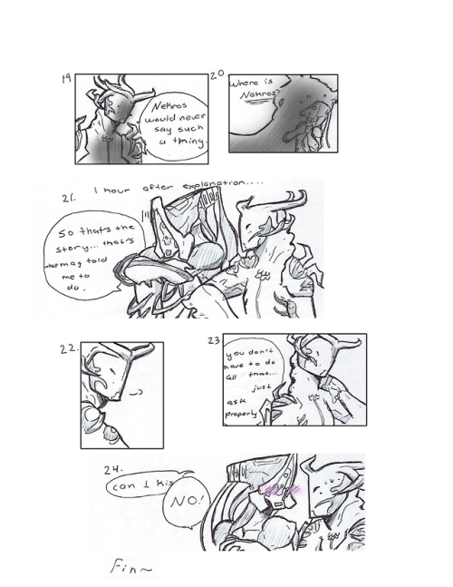 alyx1999: here ya go, the part 2 of the first mini comic I did about Nekros ignoring Oberon. So