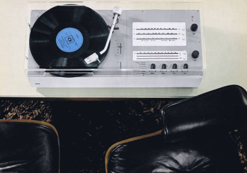 Braun, Audio 2, photo from a picture portfolio, used as advertsing tool, 1963