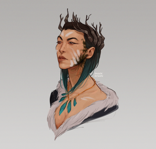 snarkspawn:quick doodle of Amis’ mother