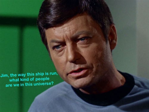 kalinara:trek-tracks:One thing I treasure about this parallel in TOS is that it reminds us that bein