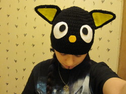 autumnfallscreations:  Completed custom ordered Chococat hat 