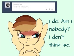 askpenpointandfriends:askpenpointandfriends:8/10 I have waited my whole life to be able to use that insult properly.  Reblog 2: This was my favourite of the Stallion MA posts. From the looks of my ask box Quill Tip may be making a return soon.  xD