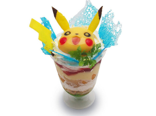 These are shots of some of the foot items available at the Pikachu Cafe in Japan. The cafe will be o