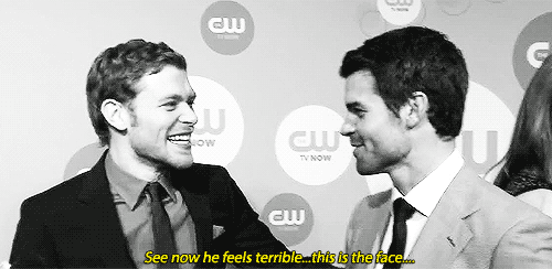 liketheshewolf:  Joseph Morgan and Daniel Gillies  |  CW Upfronts 2013 (x) 
