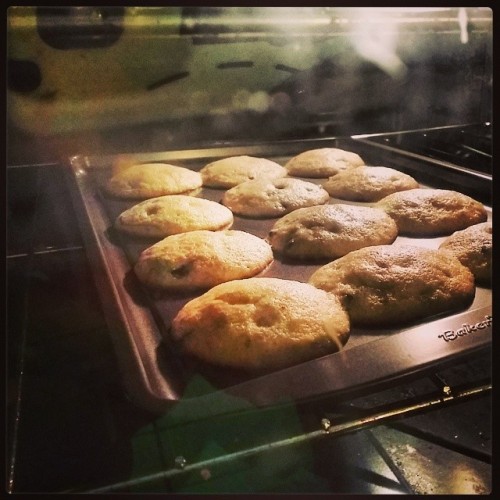 Second batch springing up nicely n.n #sweets #baking #yummy #family #brother #cookie #sweets #cookiedough #oven @elgabox