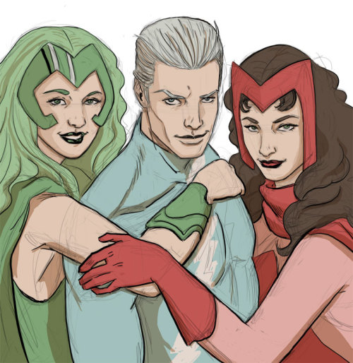 estrellavega: Here’s fanart of Magneto’s kids because there’s not enough of it. Th