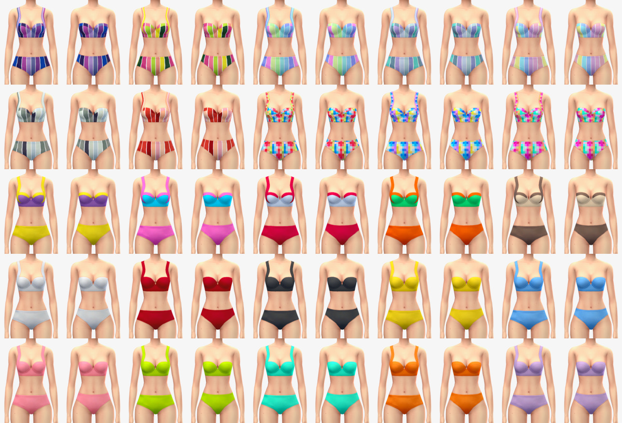 Mod The Sims - Cute Teen Bikini Set