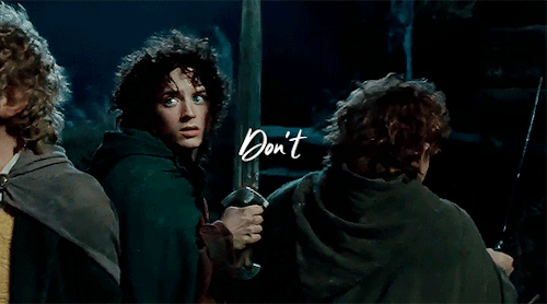 thcrin:I made a promise, Mr. Frodo. A promise. Don’t you leave him, Samwise Gamgee. And I don’t mean