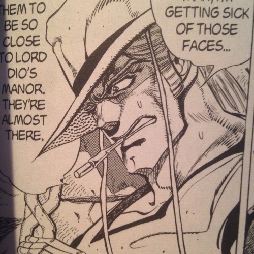 otakubvsed: yotsu-box: Hol Horse and every other Jojo character stopped smoking because Araki realiz